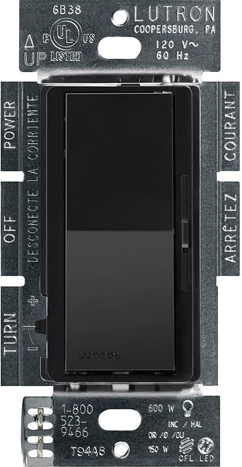Lutron Diva LED+ Dimmer Switch, Paddle Dimmer, Single Pole/3-way