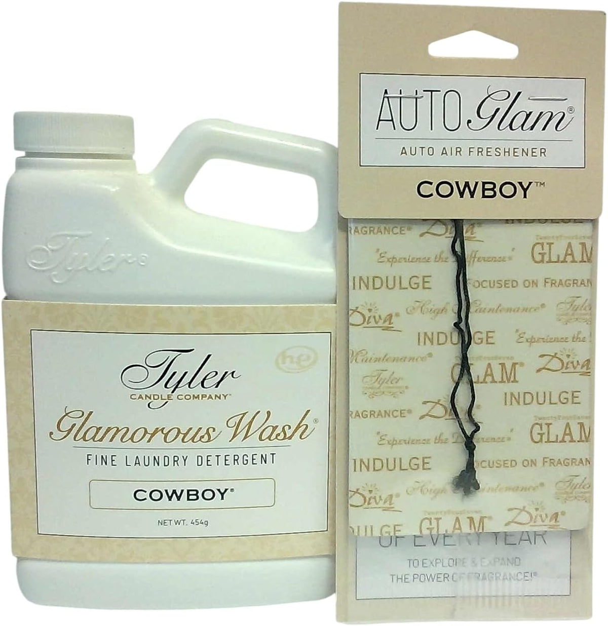Tyler Candle Company, Laundry Wash, Cowboy fragrance, 16 Fl oz w/Cowboy Autoglam