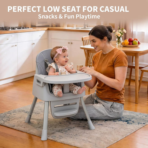 CheerKid 3in1 Baby Highchair for Months & Toddlers Easy Clean Booster Chair