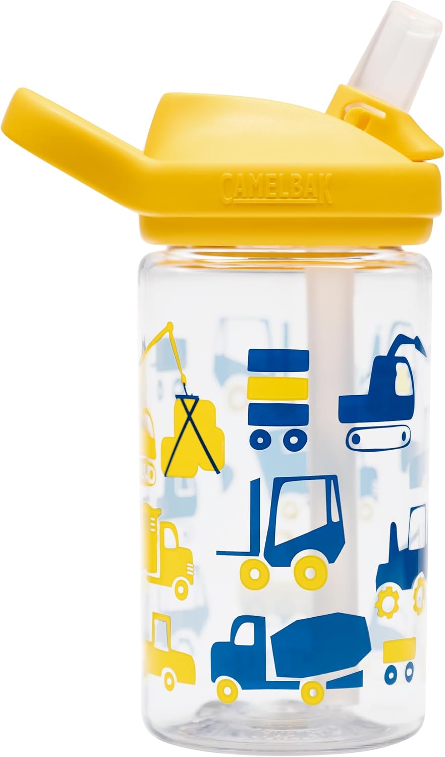 CamelBak Eddy+ Kids Water Bottle with Bite Valve Straw, Leak‑Resistant Easy Sip Design for Everyday Hydration, 14oz