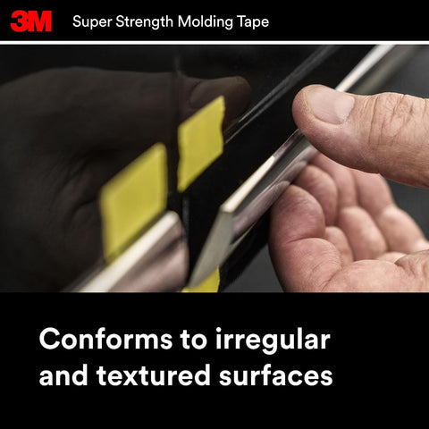 3M Super Strength Molding Tape 3614, 1/2 in x 15 ft, 4 Rolls