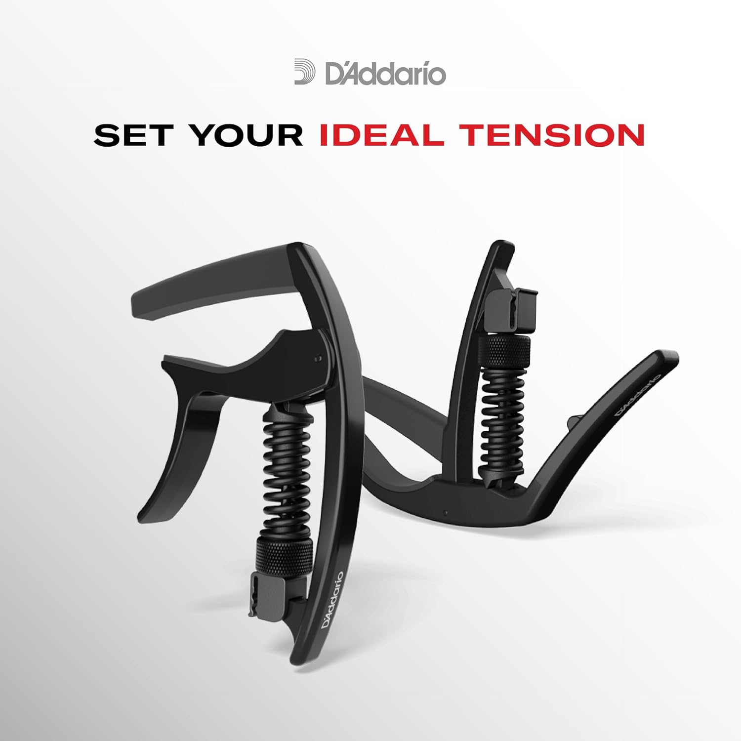 D'Addario NS Tri-Action Guitar Capo, Black