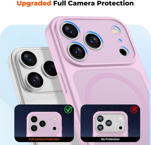 zapica Magnetic for iPhone 17 Pro Case, Purple Pink