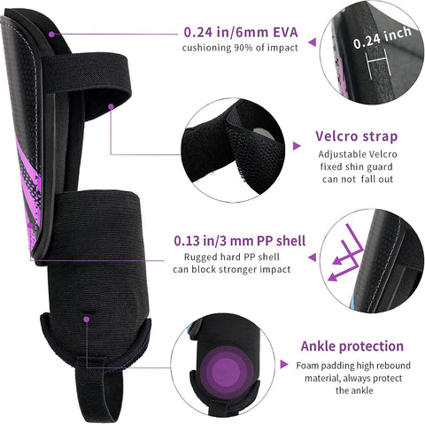 Newox Soccer Shin Guards for Kids Youth Toddler