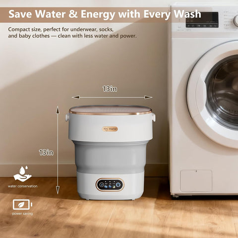 20L Portable Washing Machine,Folding Washer Machine and Spin-Dryer
