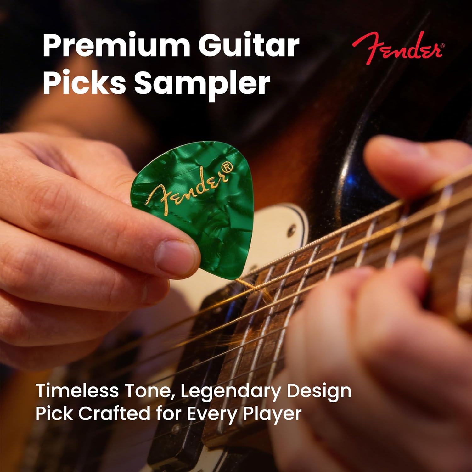 Fender Premium Picks Sampler - 12 Pack Includes Thin, Medium & Heavy Gauges (Austin Bazaar Exclusive)