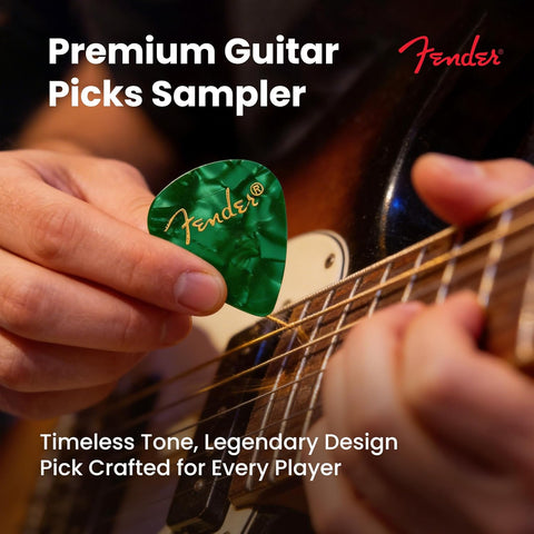 Fender Premium Picks Sampler - 12 Pack Includes Thin, Medium & Heavy Gauges (Austin Bazaar Exclusive)