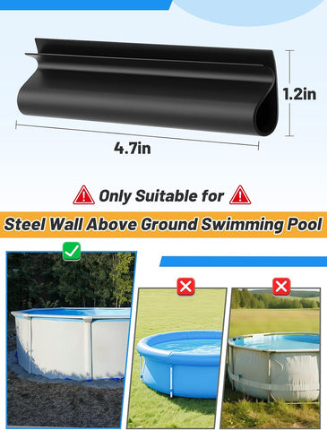 60 Pcs 4.7" Winter Pool Cover Clips Closing Kit for Above Ground