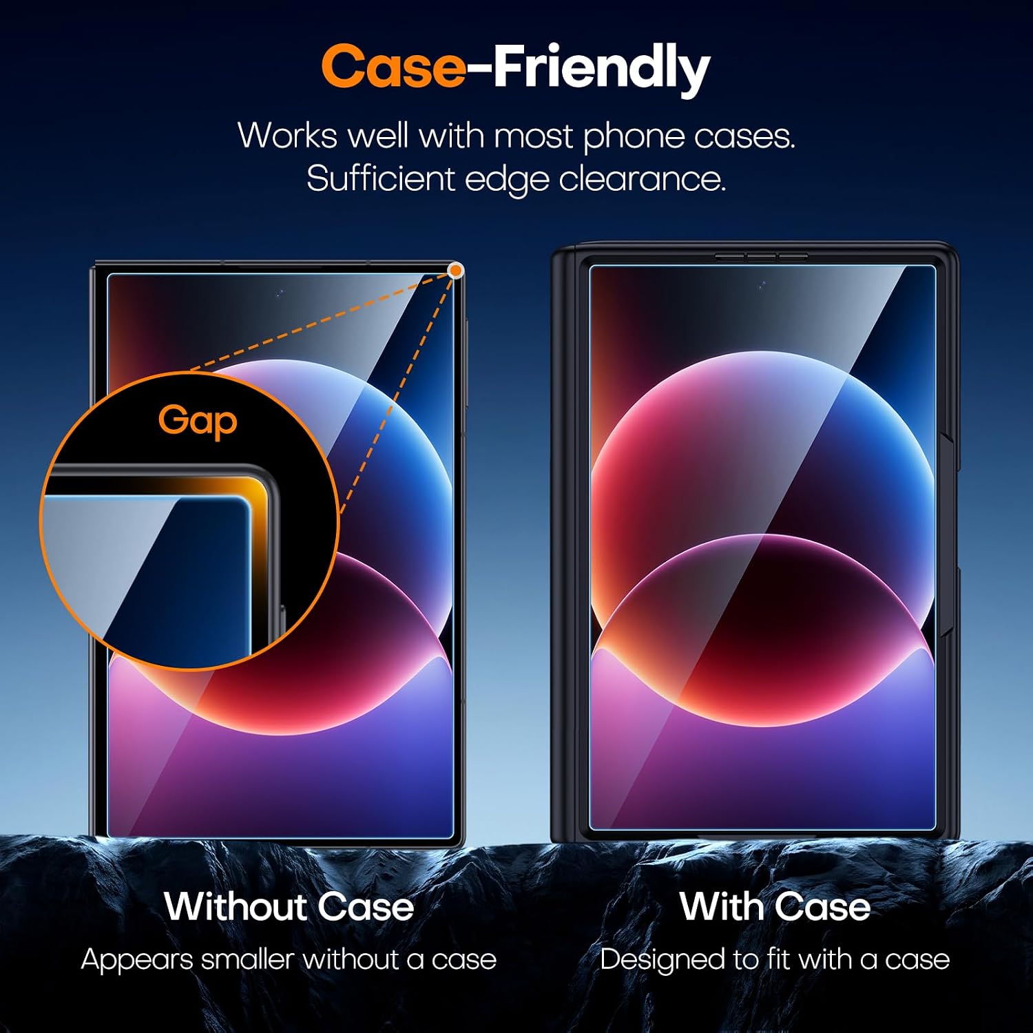 TAURI 2 Pack for Samsung Galaxy Z Fold 8 Screen Protector