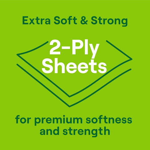 Seventh Generation Toilet Paper, 100% Recycled 2-Ply Bath Tissue, 48 Rolls | 240 Sheets Per Roll, Extra Soft & Strong for Home & RV, Whitened without Chlorine Bleach, No Dyes or Fragrances, Septic Safe