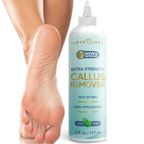 Love Lori Foot Callus Remover Gel Extra Strength Pedicure Tool for Feet 6oz
