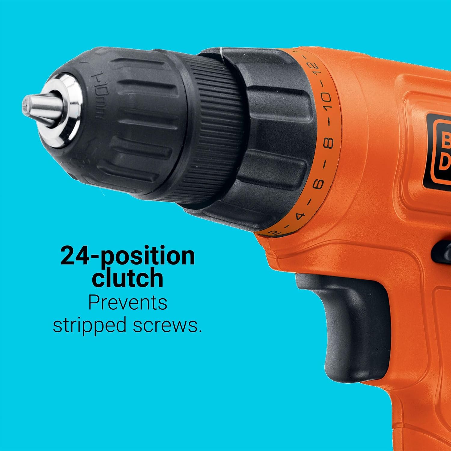 BLACK+DECKER 20V MAX POWERCONNECT Power Drill Cordless Drill Driver Electric Screwdriver with 30 Piece Bit Set, Battery and Charger Included (LD120VA)