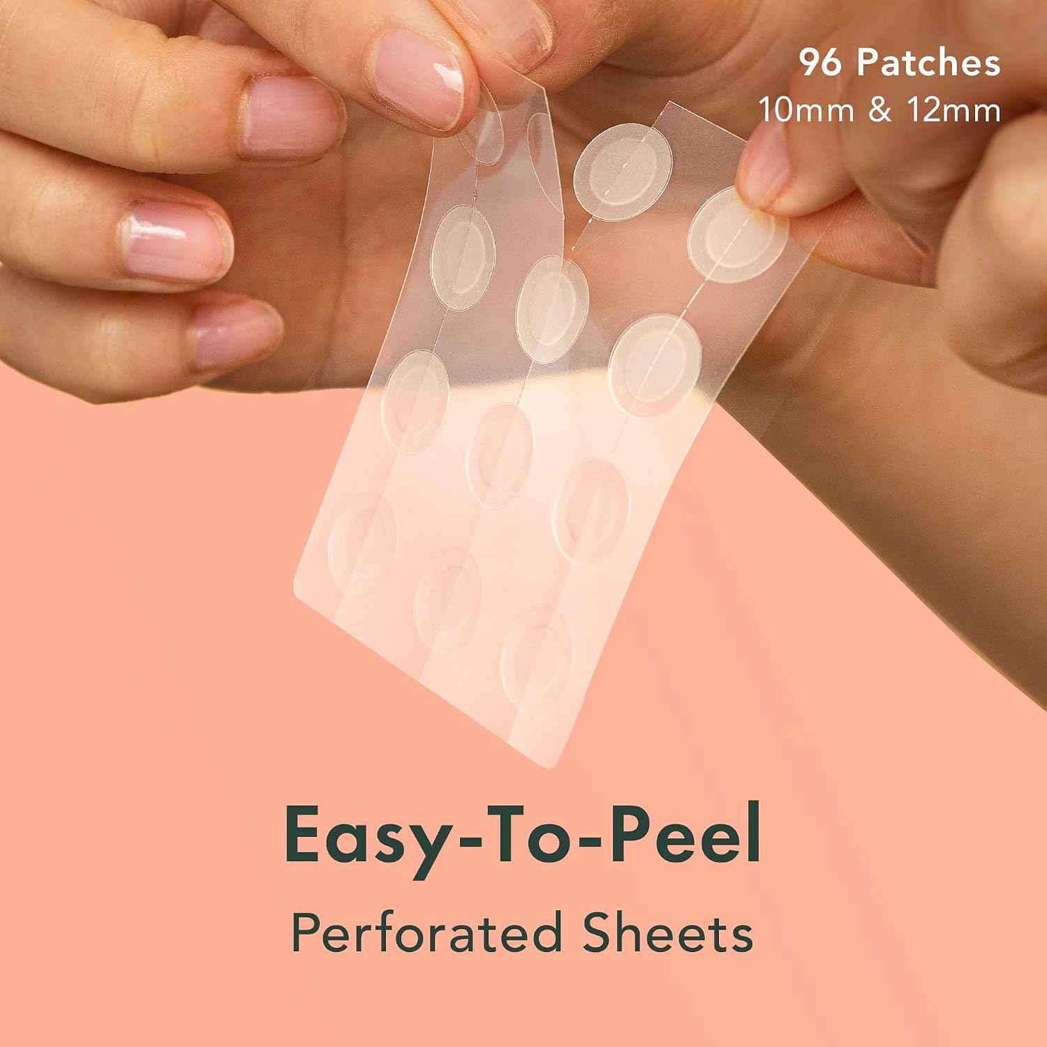 Rael Miracle Invisible Spot Cover Hydrocolloid Acne Pimple Patches (96 Ct)