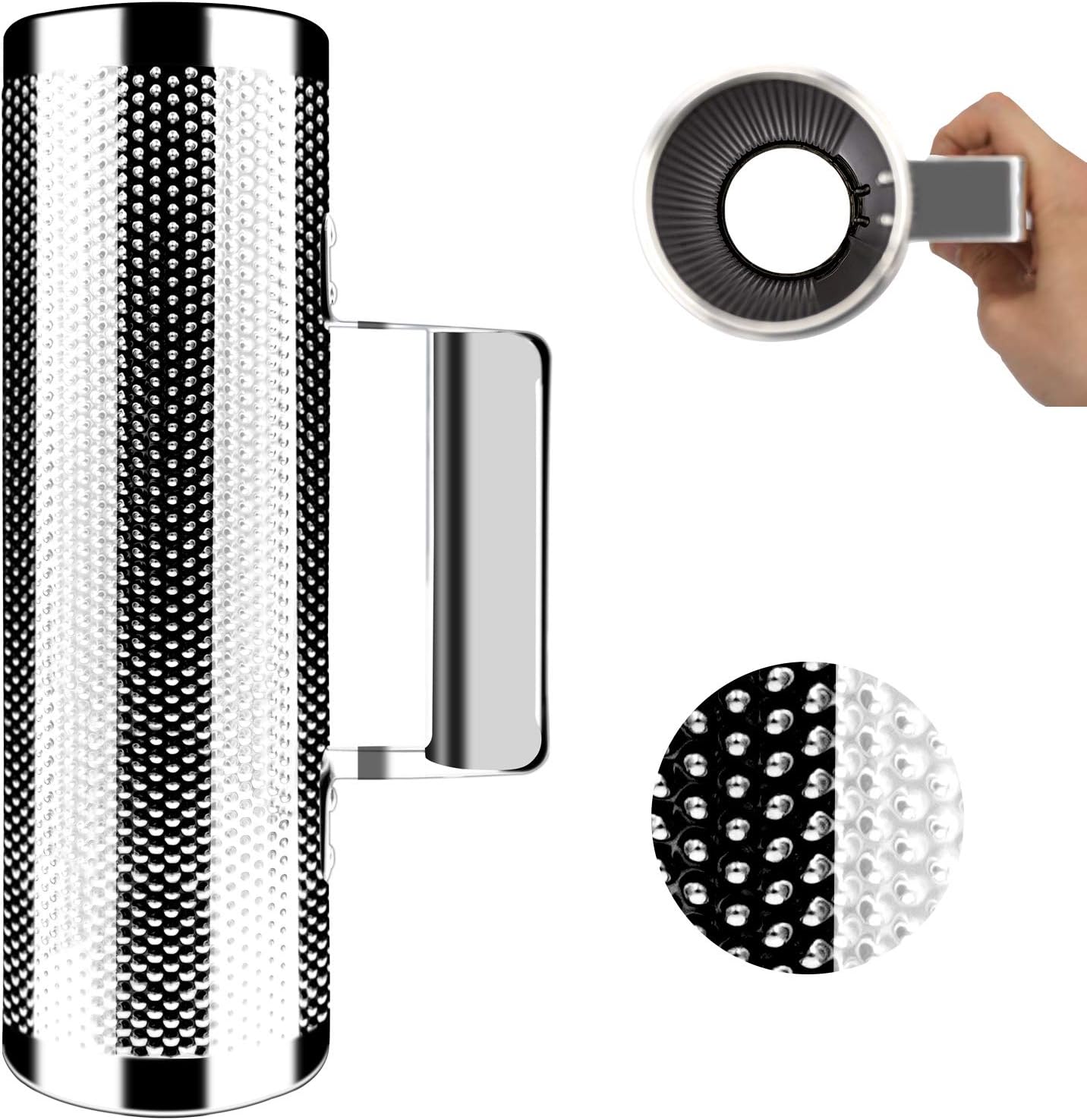 EASTROCK 10" 3" Stainless Steel Guiro Shaker with Scraper for Adult