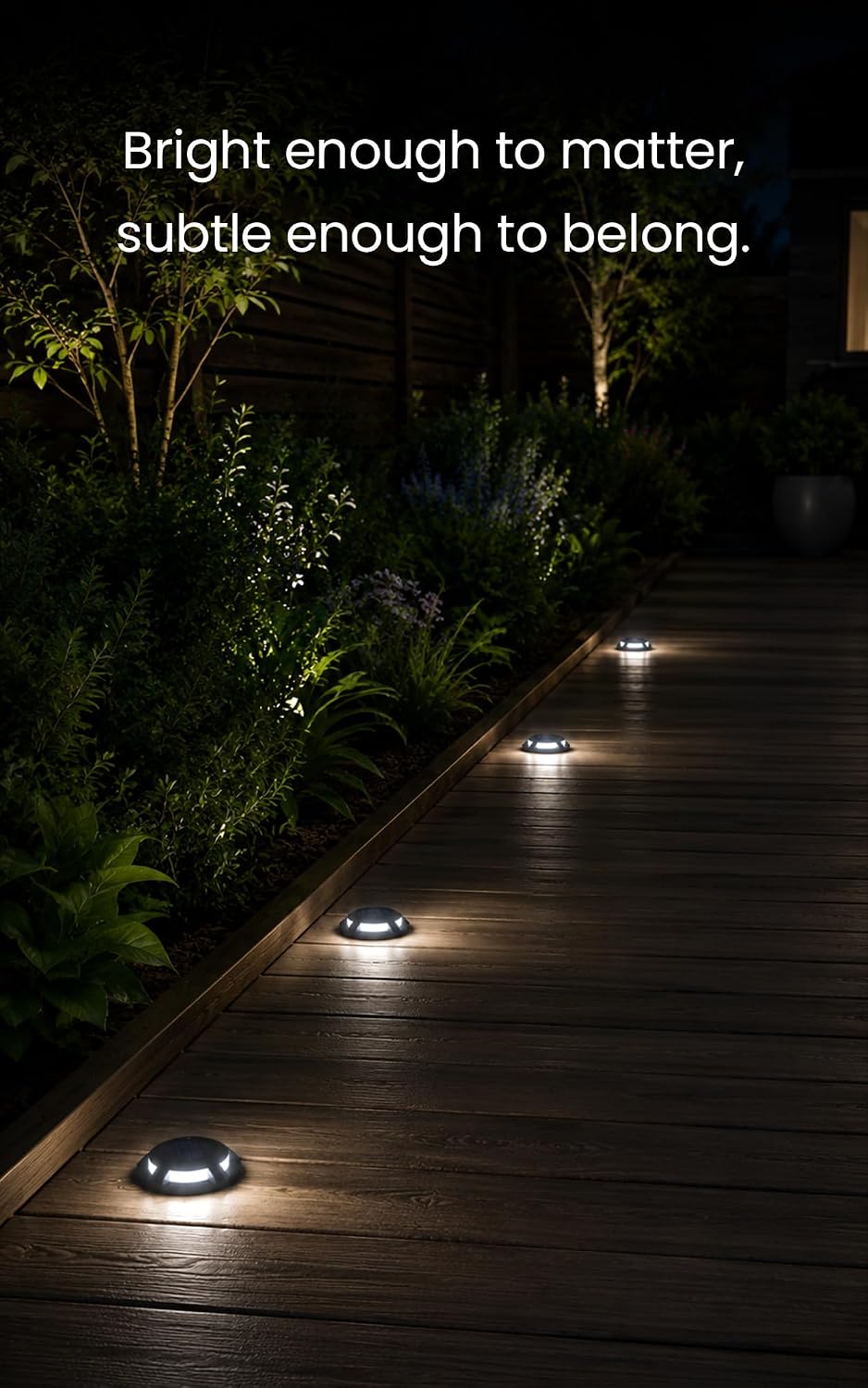 Home Zone Living 12PK Solar Deck Lights, Outdoor Dock and Driveway
