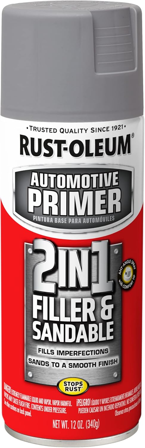 Rust-Oleum Automotive Stops Rust Filler & Sandable Spray Primer, Gray