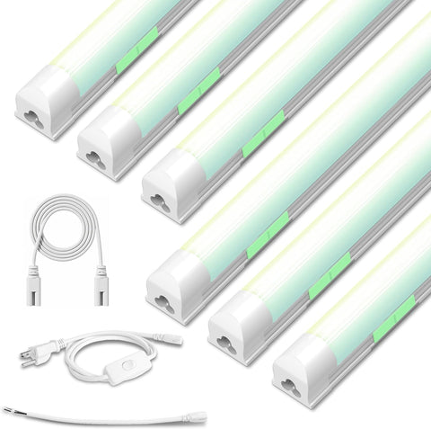 Dimmable LED Shop Lights 4FT,30W 4500LM,6CCT Tunable,Plug-in Garage Lights
