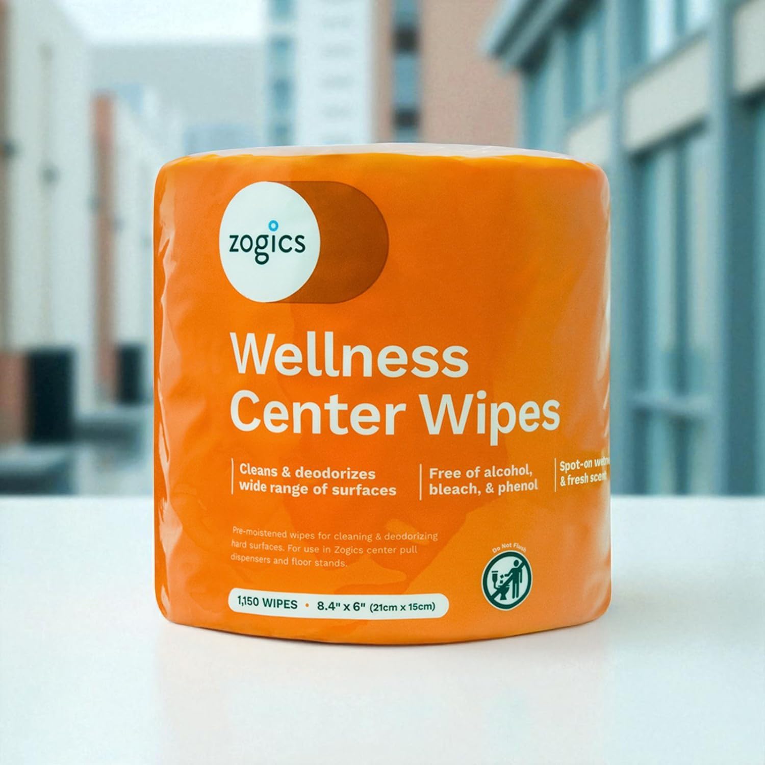 Zogics Wellness Center Cleaning Wipes, 2 Rolls, 2,300 Count