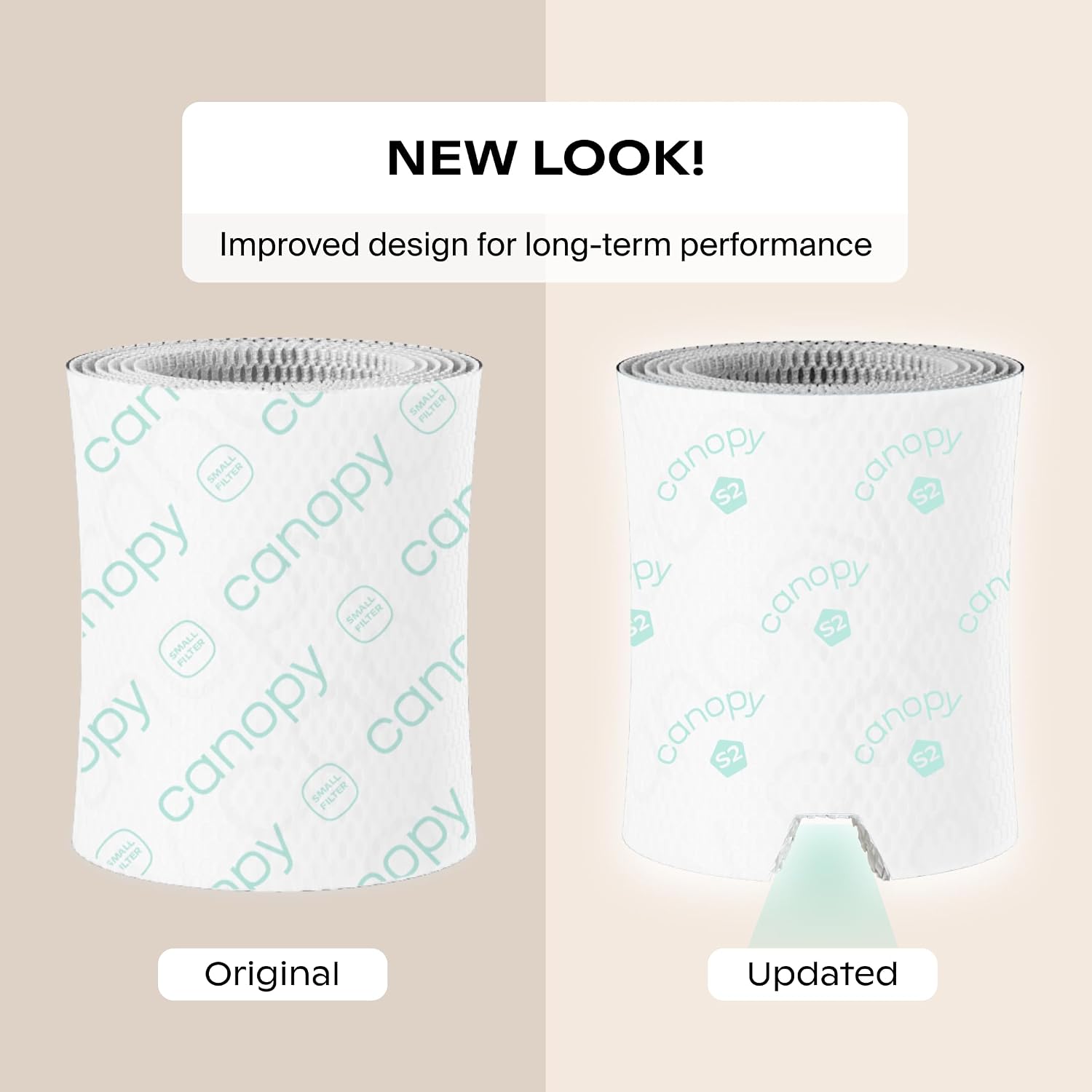 Canopy Original Bedside Humidifier Filter 2.0, 3-Pack, 6-Week Replacement