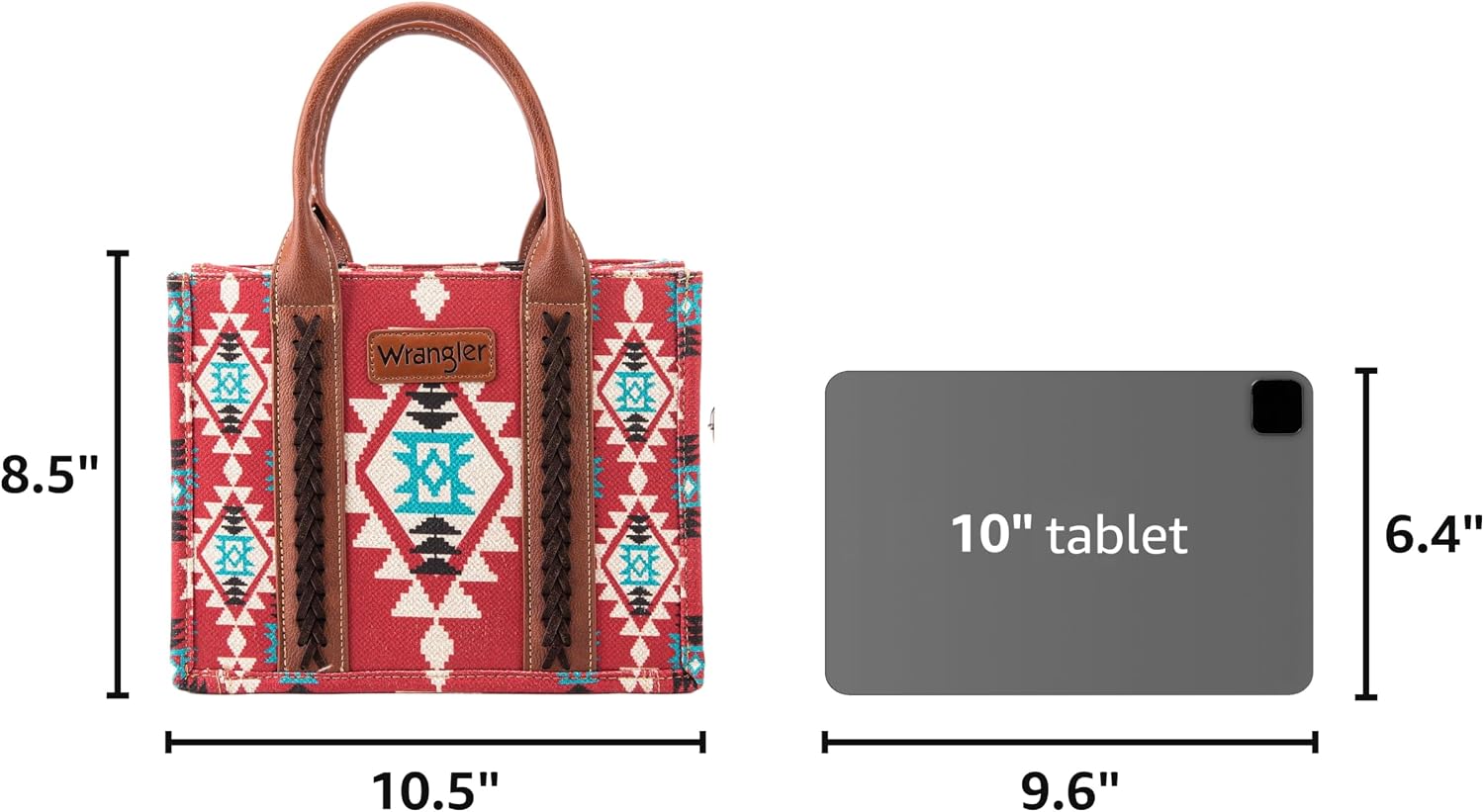 Wrangler Purse Western Aztec Tote Bag Women Top Handle Handbags with Detachable Strap