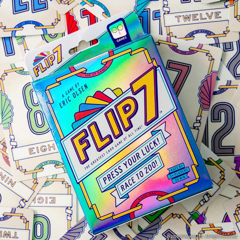 USAOPOLY Flip 7 Card Game, The Ultimate Blend of Press Your Luck Strategy
