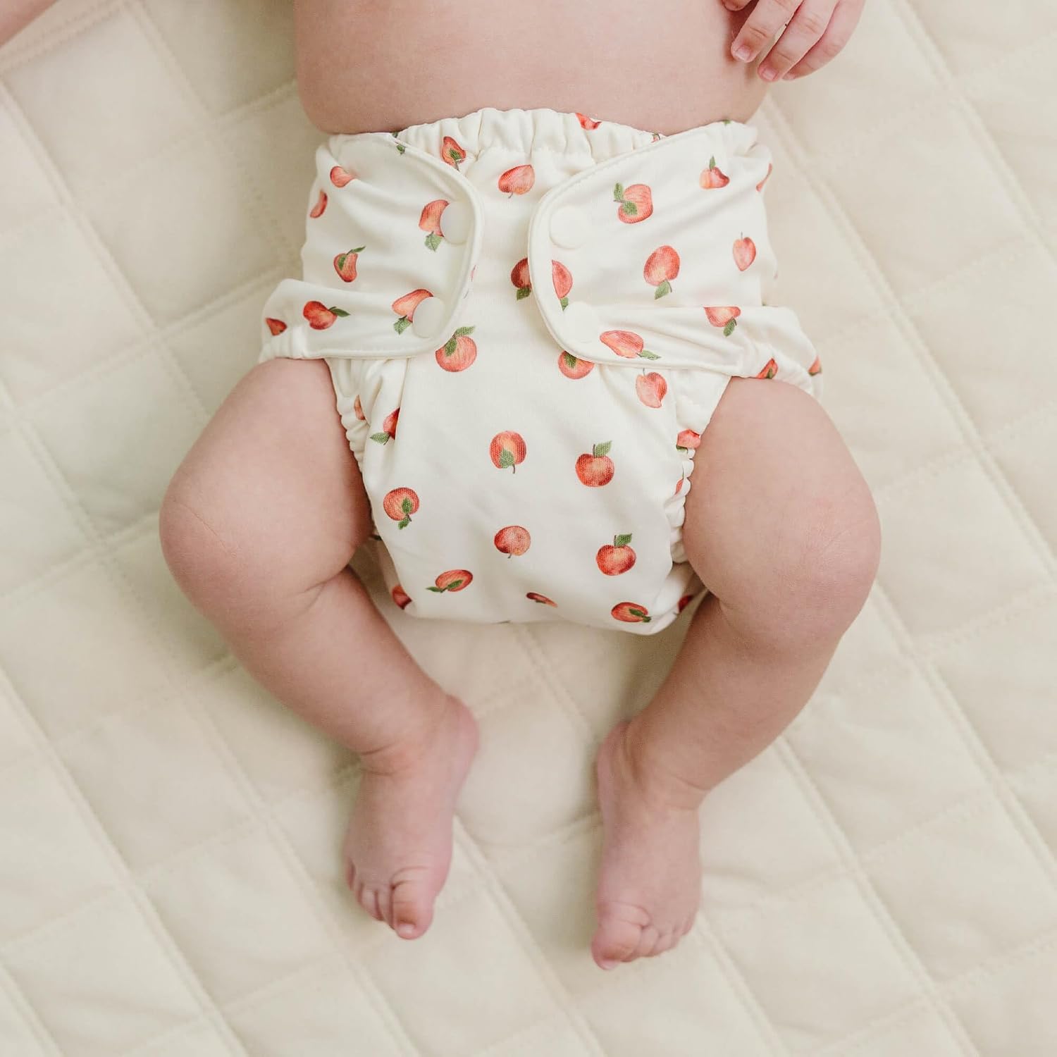 Esembly Cloth Diaper Cover, Apple Orchard, Size 1 (7-17lbs)