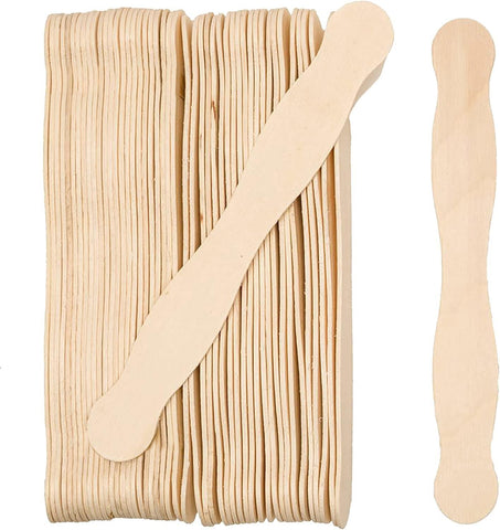 Wooden 8" Fan Handles, Wedding Programs, or Paint Mixing, Pack 1000, Jumbo Craft Popsicle Sticks for Auction Bid Paddles, Wooden Wavy Flat Stems for Any DIY Crafting Supplies Kit, by Woodpeckers