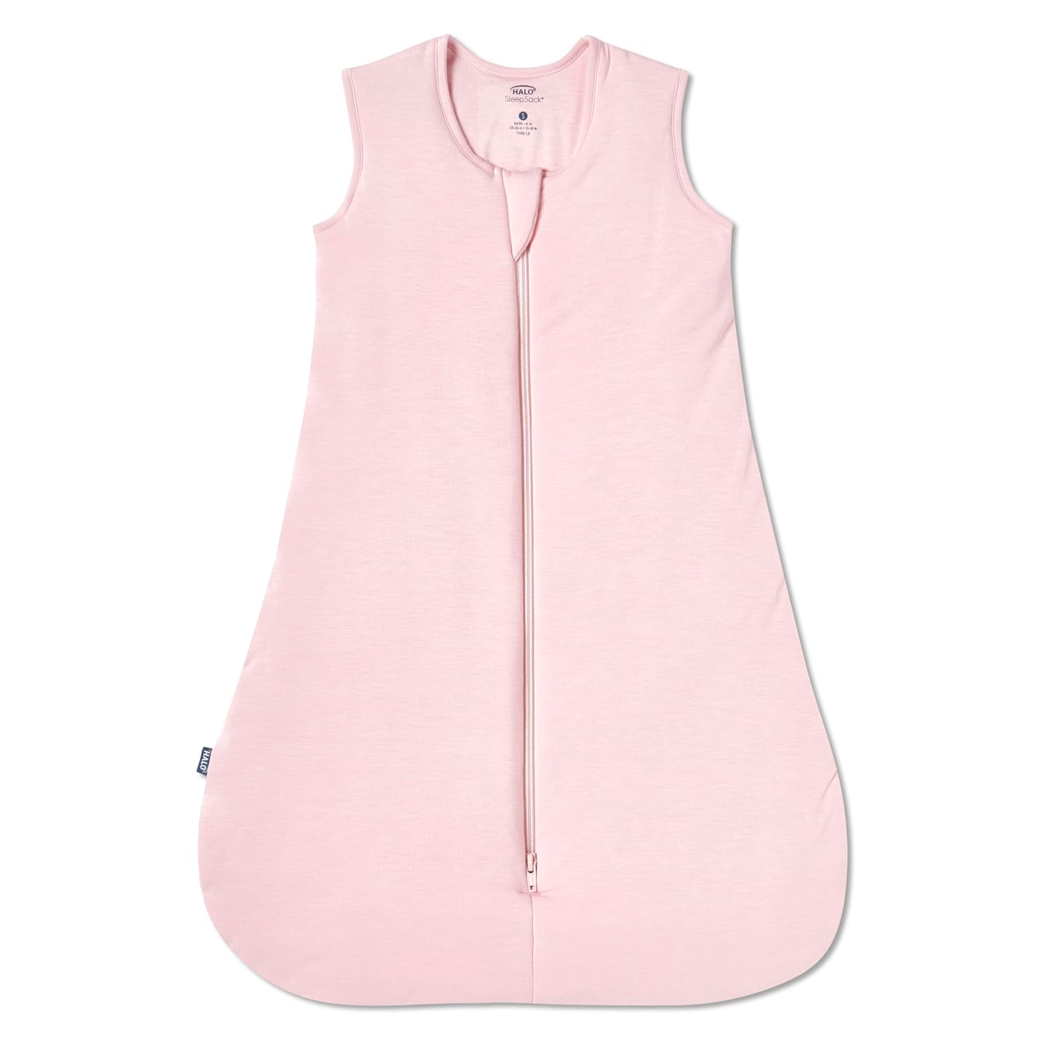 HALO SuperSoft Bamboo Wearable Blanket 1.5 TOG – Buttery Soft, Plush Baby Sleep Sack for Newborns, Infants & Toddlers, Hip-Healthy Design, Machine Washable, 18 – 24 Months, X-Large, Dusty Pink