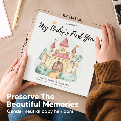 First 5 Years Baby Book Keepsake, Baby Memory Book Girl Boy(Fairytale Land)