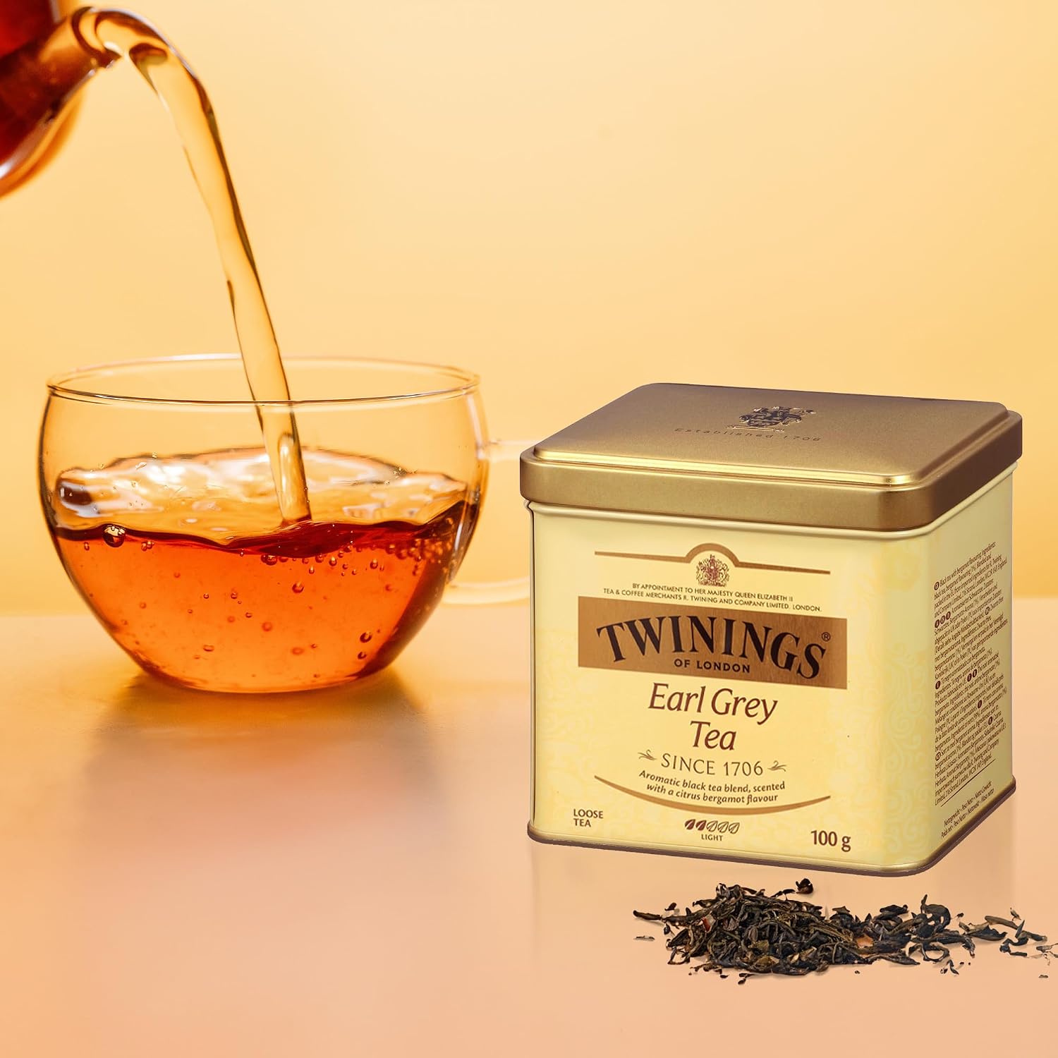 Twinings Earl Grey Loose Leaf Black Tea with Bergamot, 3.53 oz Tin (6 Pack)
