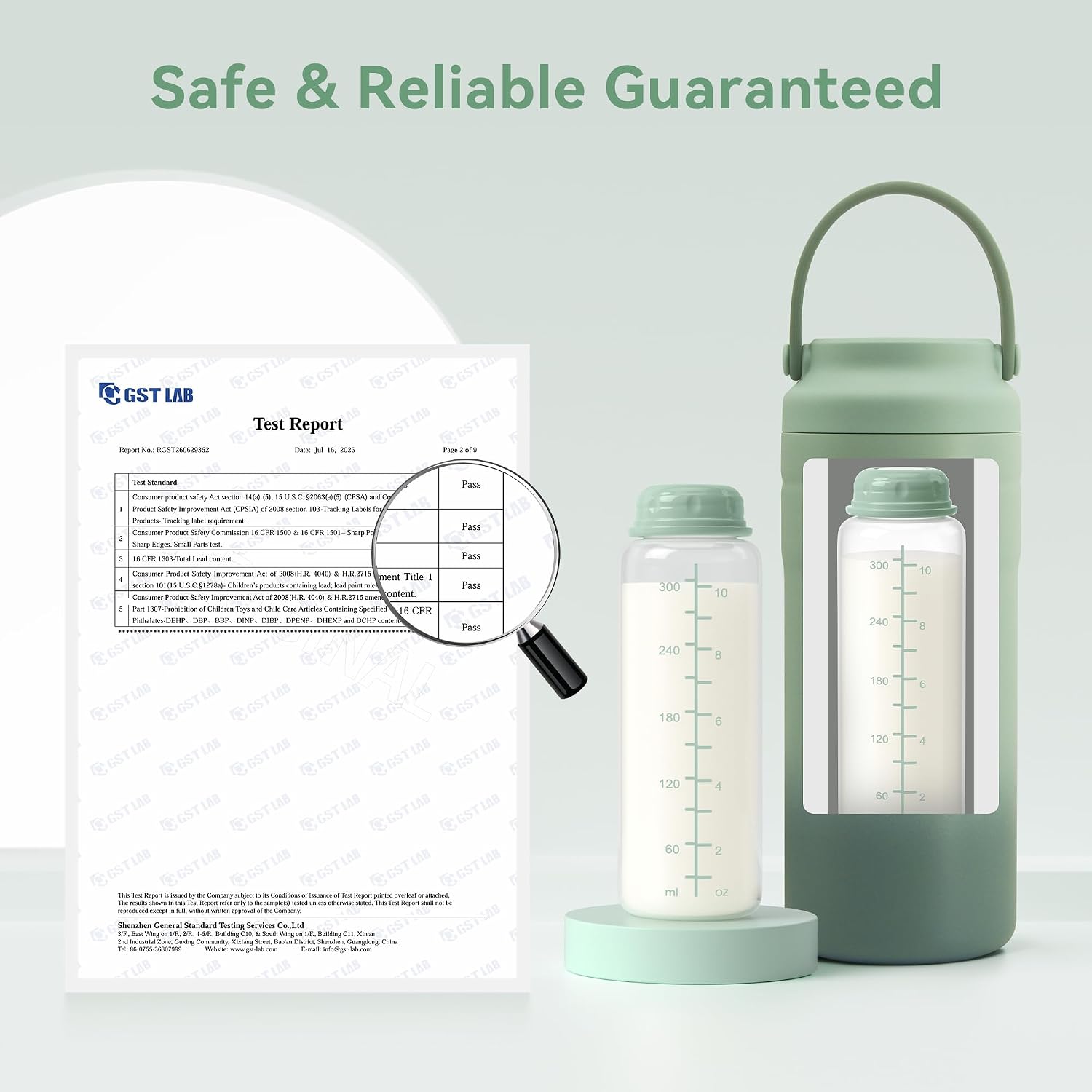 11oz Breastmilk Storage Bottles, BPA Free Narrow Neck Collection Bottle with Sealing Disk, Breast Milk Containers for Fridge & Momcozy Breast Milk Cooler 12oz, 4PCS