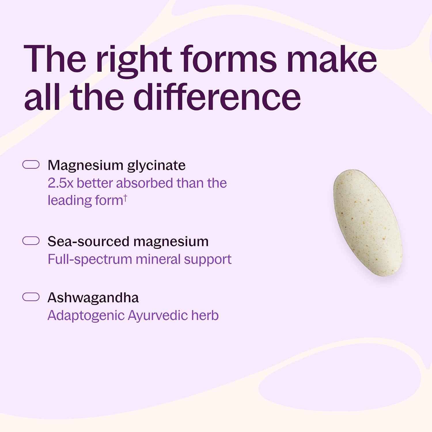 New Chapter Magnesium Glycinate 325mg & Ashwagandha Supplement, 90 Tablets | Highly Absorbable Formula Supports Muscle and Bone Health, Non-GMO, Kosher, Vegan, and Gluten Free