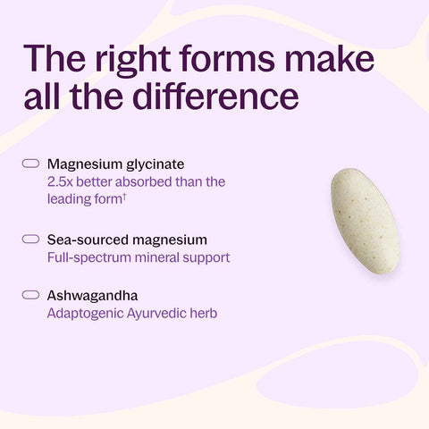 New Chapter Magnesium Glycinate 325mg & Ashwagandha Supplement, 90 Tablets | Highly Absorbable Formula Supports Muscle and Bone Health, Non-GMO, Kosher, Vegan, and Gluten Free