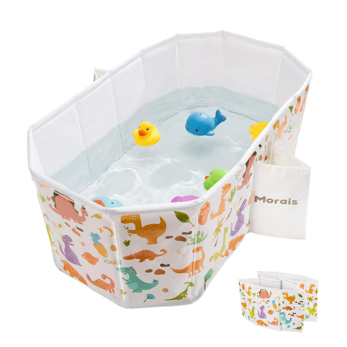 MORAIS Collapsible Baby Bathtub, Toddler Bathtub for Shower