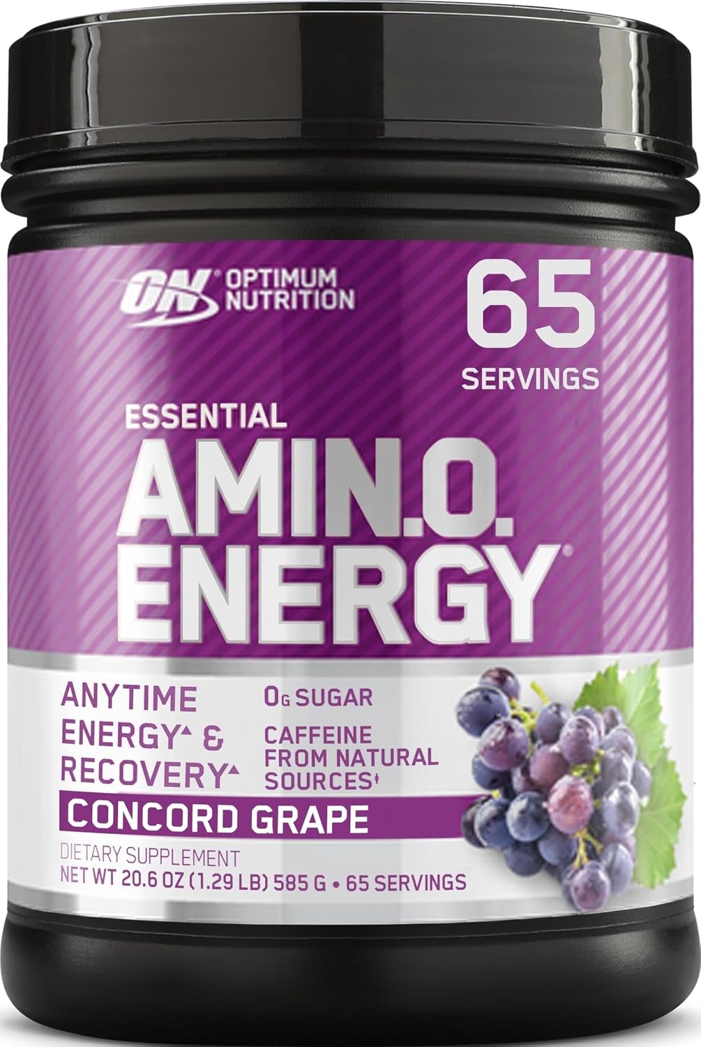 Optimum Nutrition Amino Energy Powder, Concord Grape, 1 LB