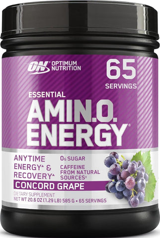 Optimum Nutrition Amino Energy Powder, Concord Grape, 1 LB