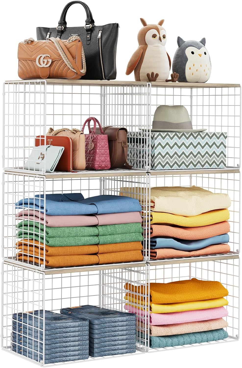Widened and Heightened Large Capacity Closet Organizers And Storage Shelf