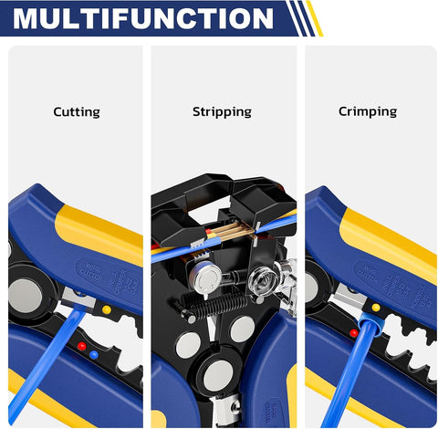 haisstronica 3 in 1 Self-Adjusting Wire Stripper, AWG 24-10 Tool