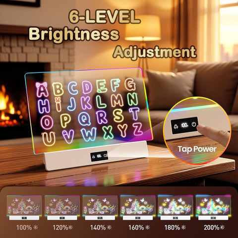 TAEMVV 16" LED Drawing Board for Kids Birthday Gift for Girls 1 Pack, White