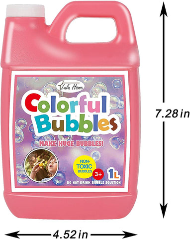 Lulu Home Concentrated Bubble Solution, 1 L/ 33.8 OZ Refill