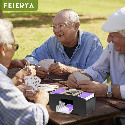 FEIERYA Automatic Card Shuffler 2/1/4/6 Deck