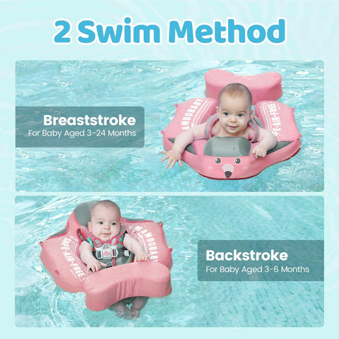 Mambobaby Float with Canopy, UPF 50+ Baby Swim Float