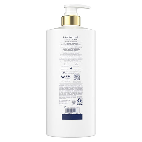 Dove Intensive Repair Conditioner for Damaged Hair & Breakage 28oz 4ct | Helps restore hair, stop 98% visible damage & regenerate hair strength for stronger hair with Amino Serum & Bio-Protein Care