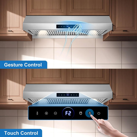 36 inch Under Cabinet Range Hood, 1200 CFM Stainless Steel Vent Hoods