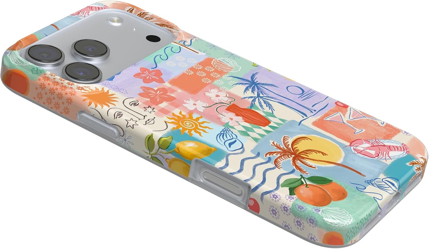 Casely iPhone 17 Pro Max Case | Tropical Heat | Beachy Collage | Compatible with MagSafe | Classic Ultra Slim Design