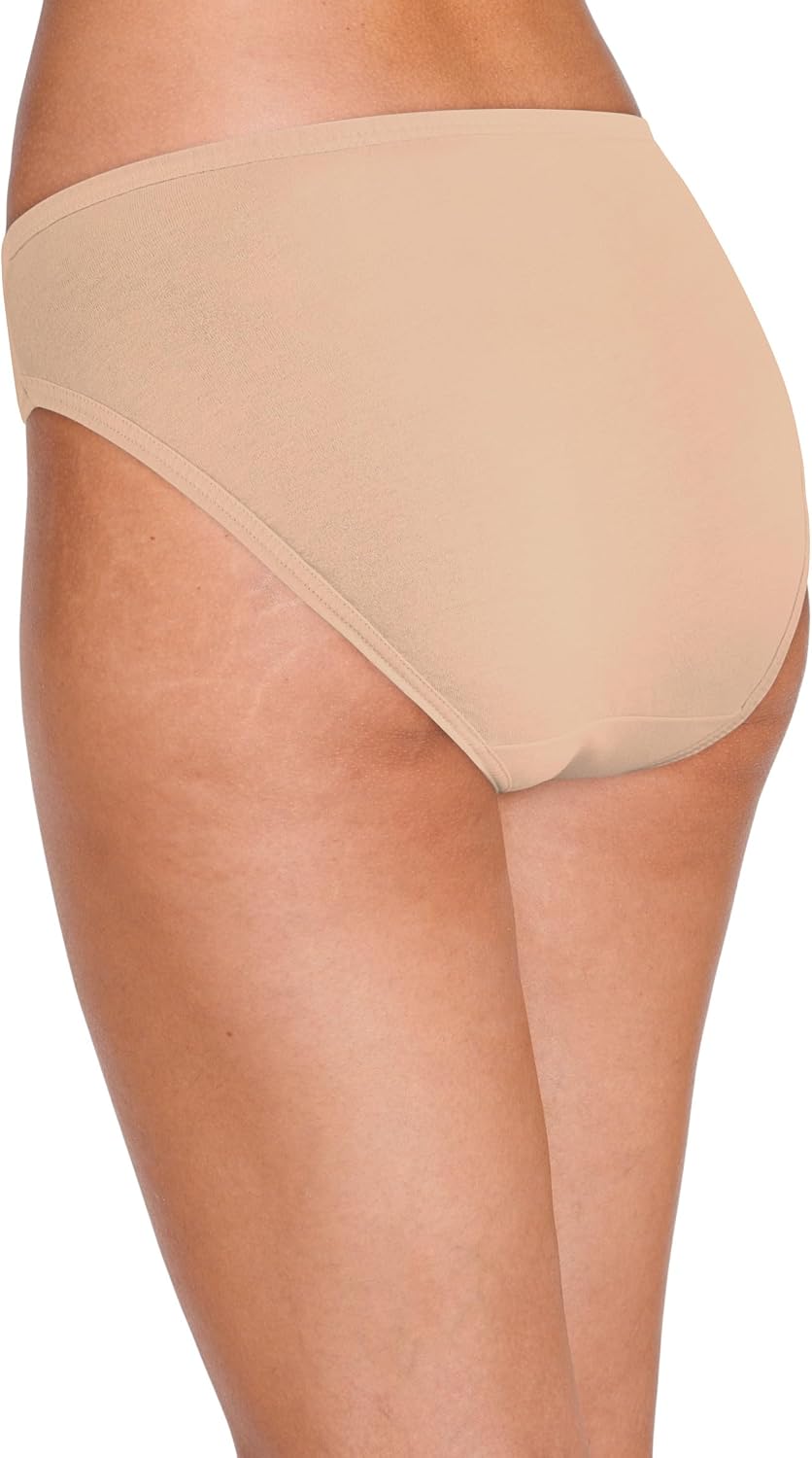 Jockey Women's Underwear Plus Size 100% Cotton Elance French Cut - 3 Pack