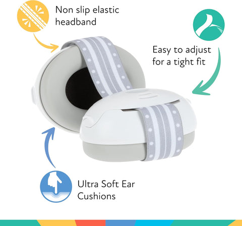 Nuby Soft Sounds Noise-Canceling Earmuffs with Travel Case