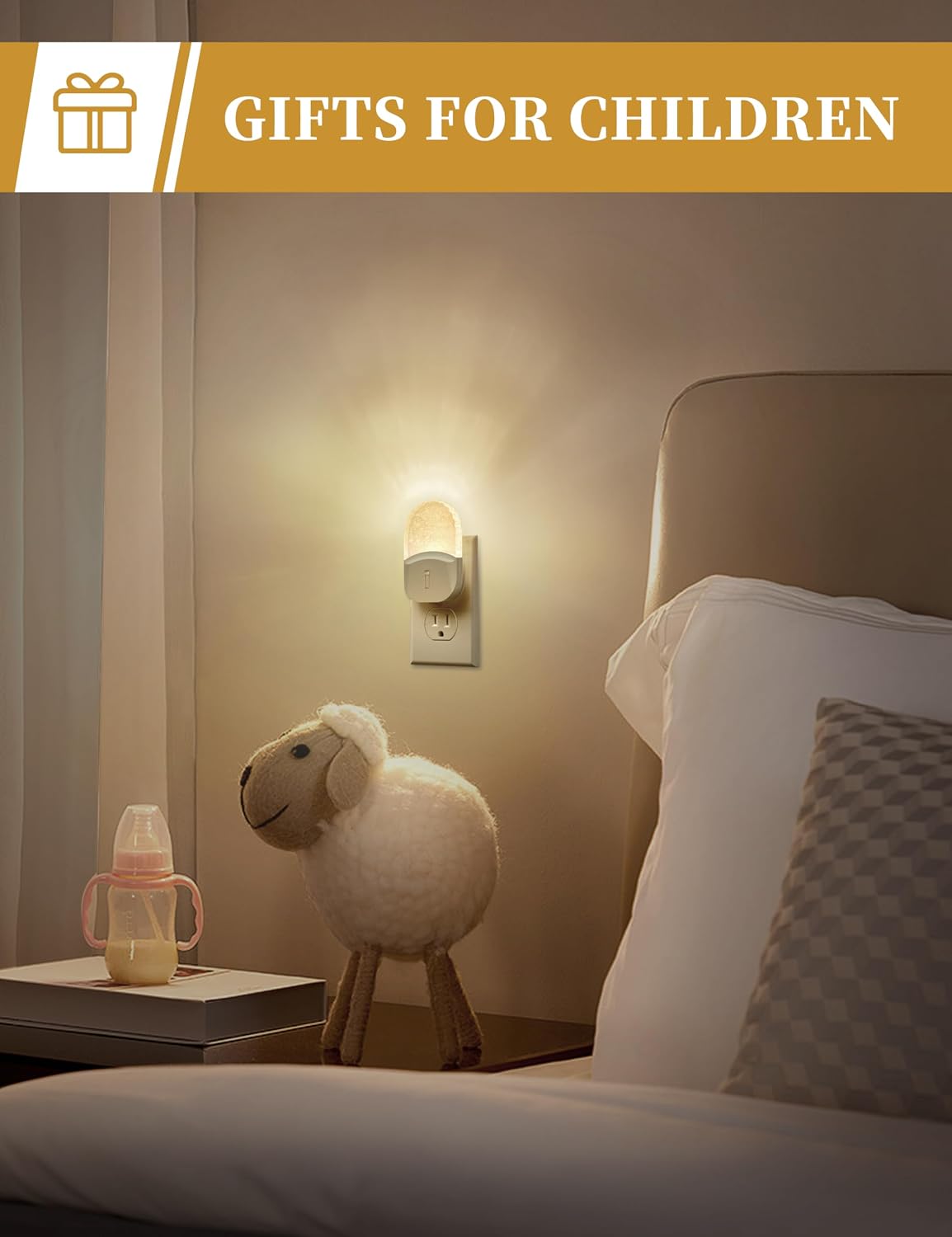 DORESshop LED Night Light,Baby Night Lights [2 Pack],Plug in Night Light