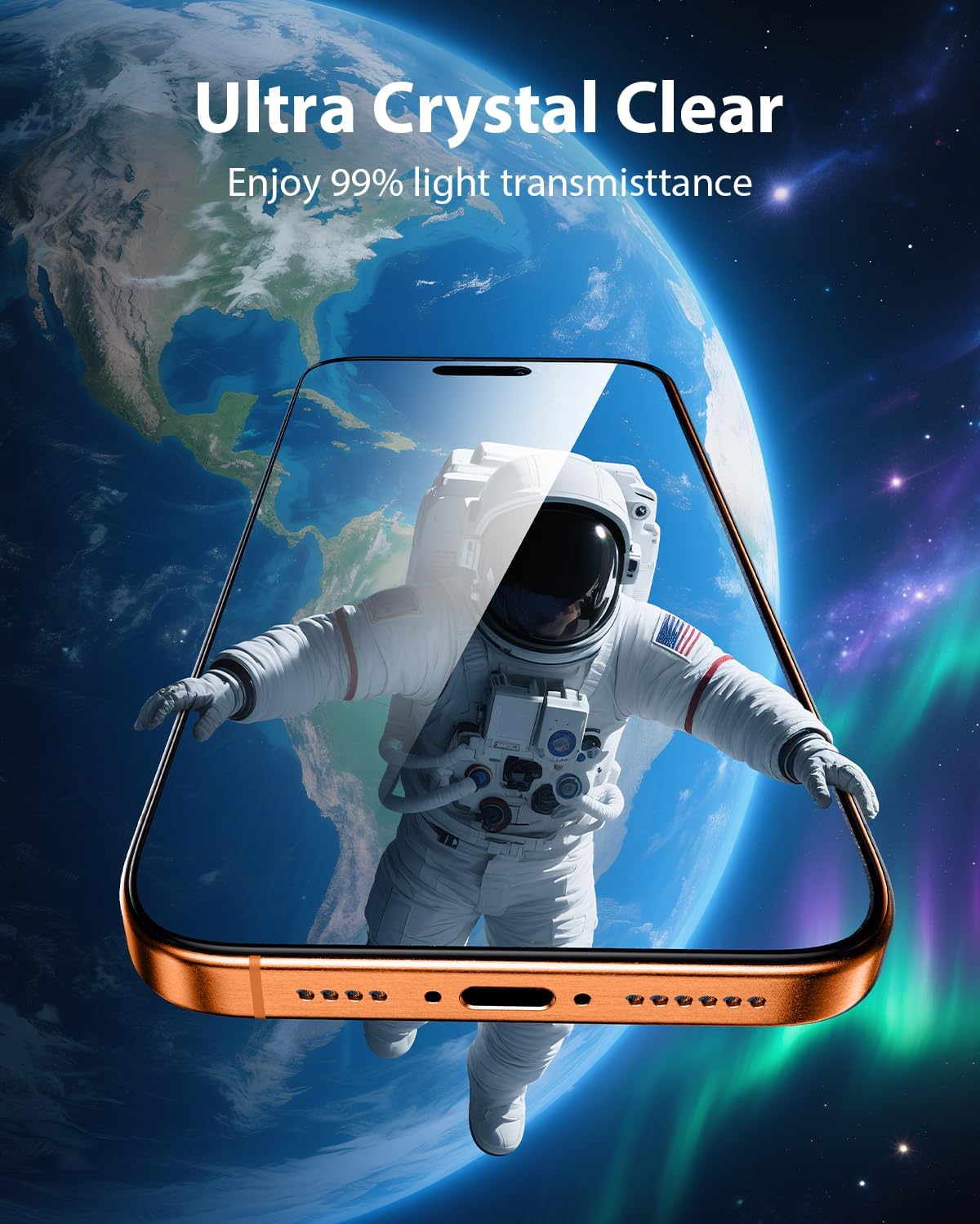 Mkeke Screen Protector for iPhone 17 Pro Max 6.9" 3 Pack 9H+ Tempered Glass