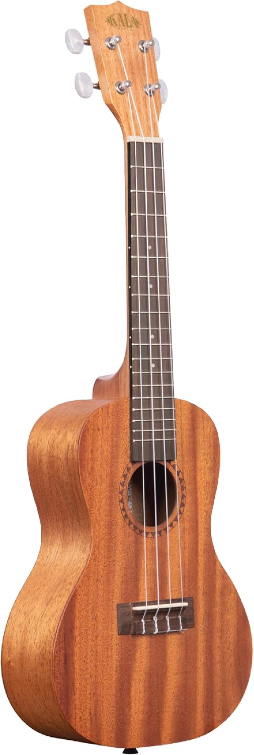 Kala KA-15 Series Satin Mahogany Ukulele, with Rosewood Fingerboard, 4 Aquila Super Nylgut Strings, for All Ages and Skill Levels, 24 Inches, Concert Ukulele